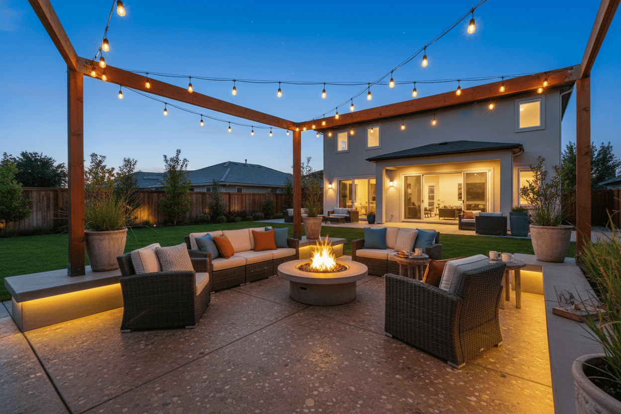 Recent concrete patio project